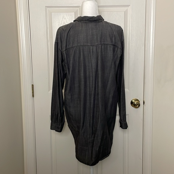Eileen Fisher: Denim Chambray Pop-Over Shirt - Picture 5 of 11